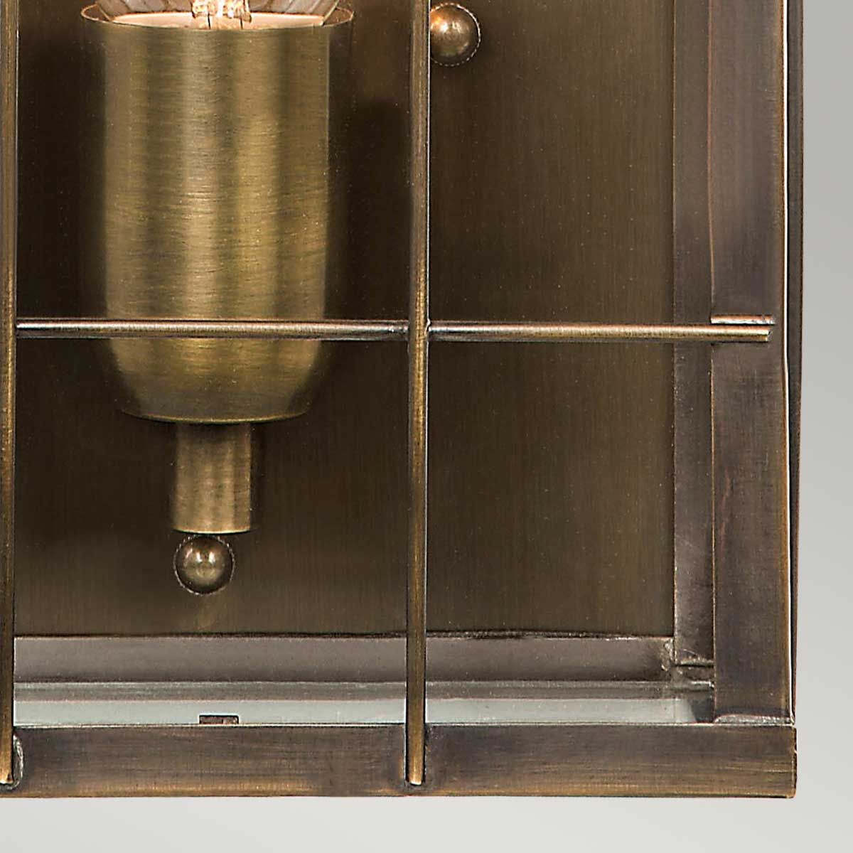 Hyde Park Brass Wall Sconce Lantern
