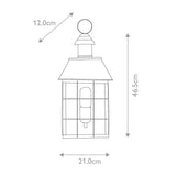 Hyde Park Brass Wall Sconce Lantern