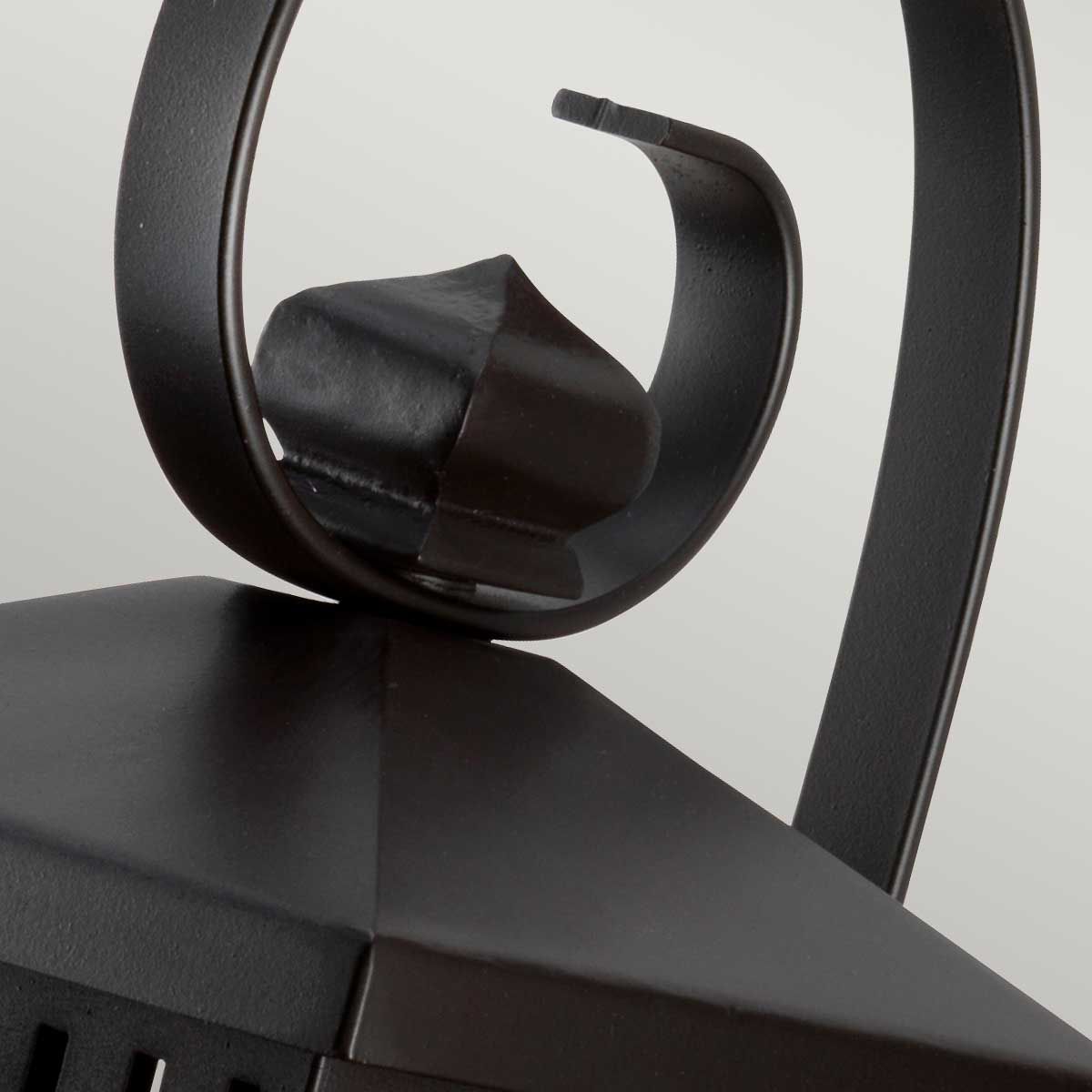 Hythe Vintage Bronze Outdoor Wall Lantern with Speckled Glass