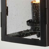 Hythe Vintage Bronze Outdoor Wall Lantern with Speckled Glass