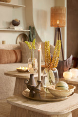 Amber Solvay Glass Tealight Holder Ø10x10.5 cm