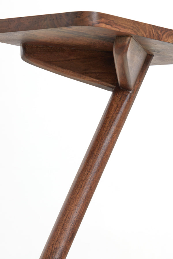 Acacia Wood Side Table 45x42x63 cm - Qiano Design