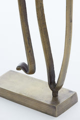 Elegant Bronze Penguin Sculpture on Base - 18x8x47 cm