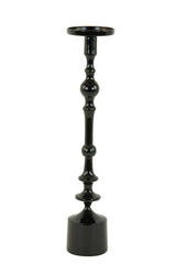 Elegant Black Sheva Candle Holder, 54 cm