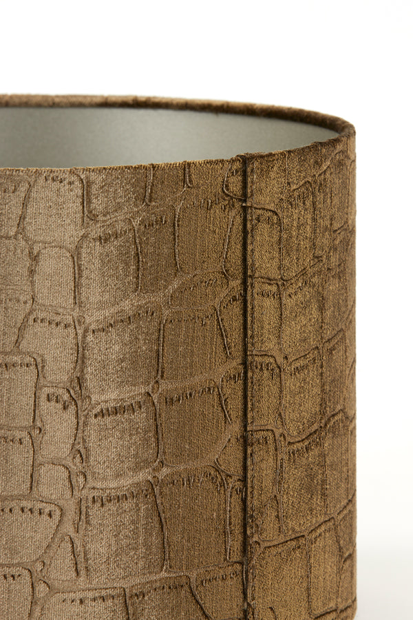 Classic Praya Brown Cylinder Lampshade, 30-30-21 cm