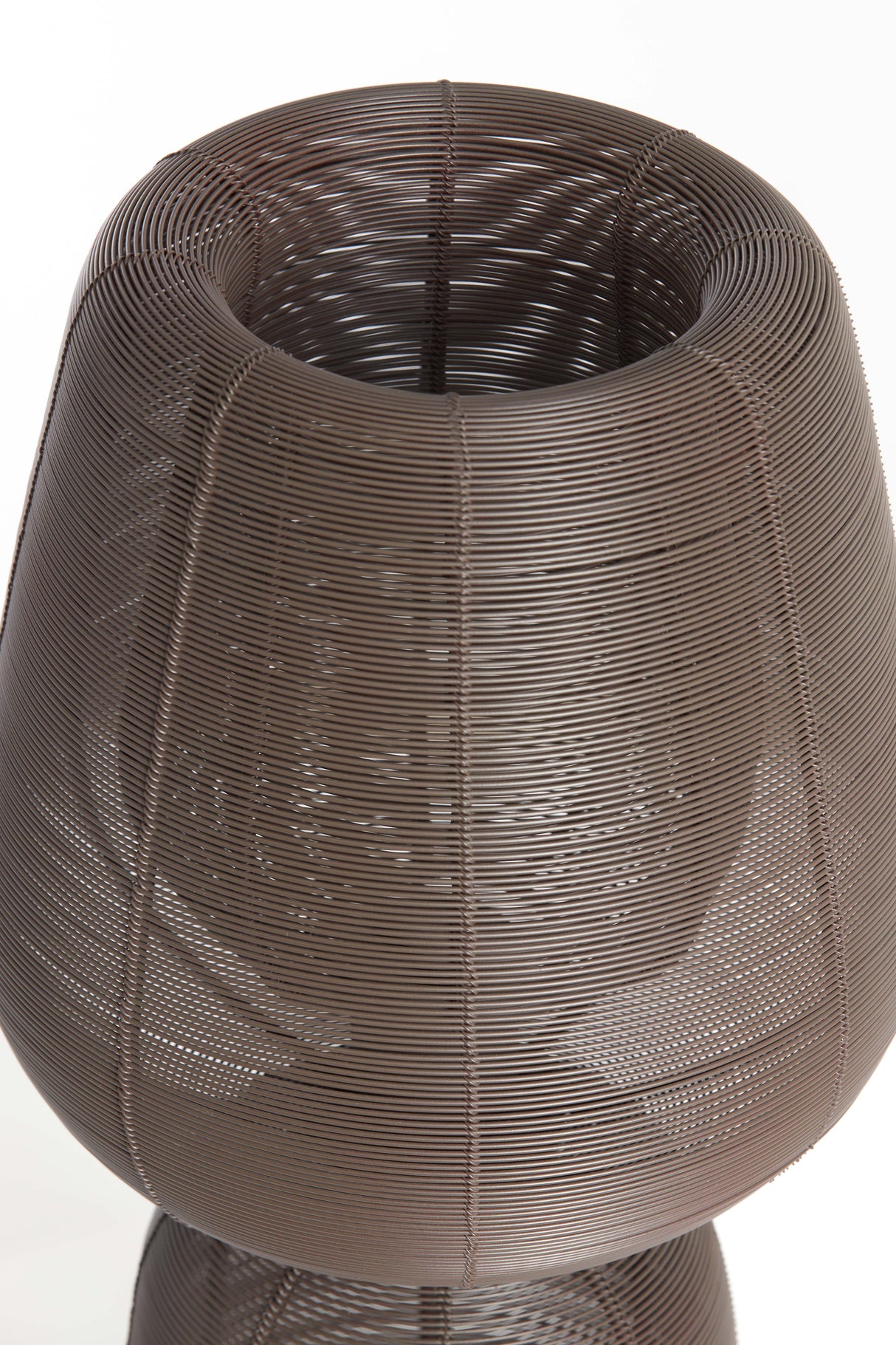 Elegant Dark Brown Table Lamp Ø24x54 cm - Aboso Collection