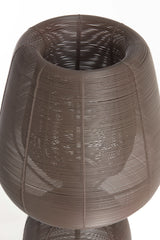 Elegant Dark Brown Table Lamp Ø24x54 cm - Aboso Collection