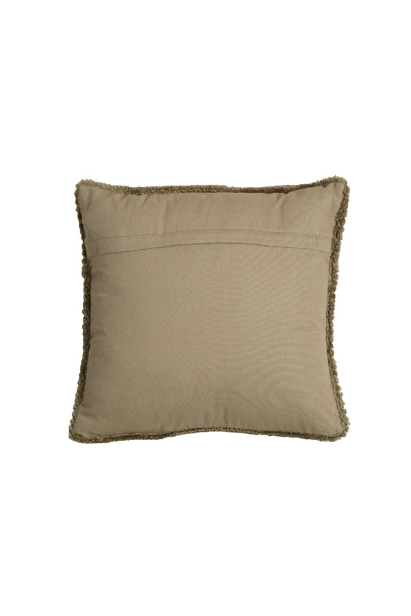 Plush Green Accent Cushion 45x45 cm