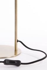 Solna Antique Bronze and Smoked Glass Table Lamp - E14, 31x22x50 cm