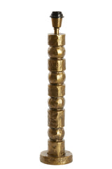 Bronze Akti Lamp Base with Antique Finish, Ø13x58 cm