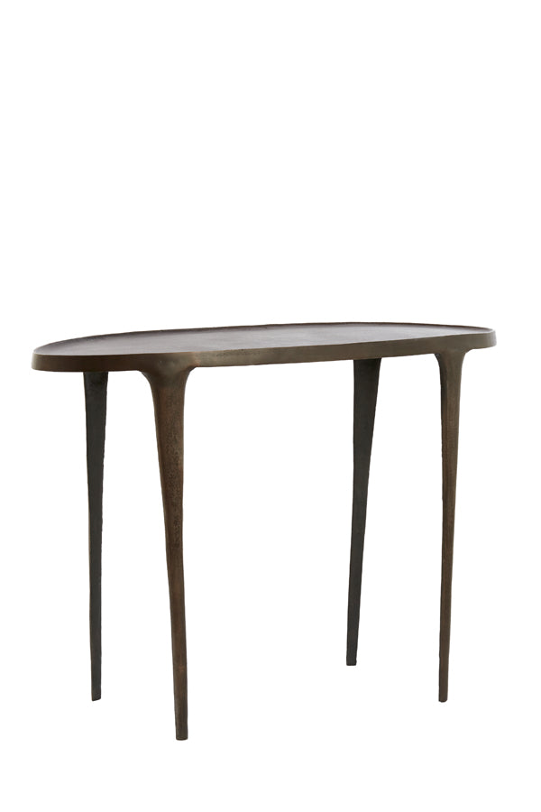 Elegant Arica Console 110x43x80 cm in Rich Dark Brown Finish