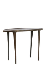 Elegant Arica Console 110x43x80 cm in Rich Dark Brown Finish