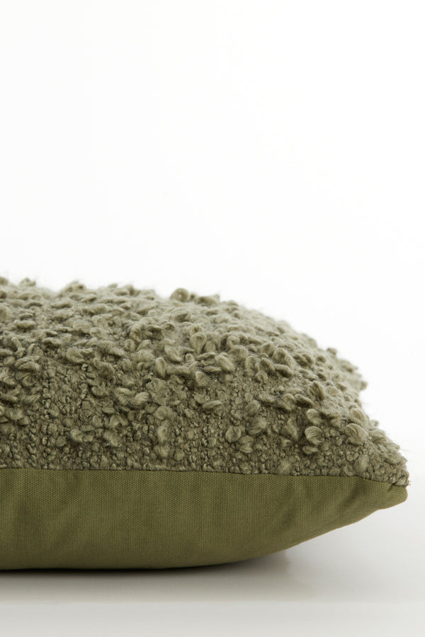 Emerald Bouclé Decorative Cushion 45x45 cm