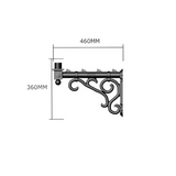 Traditional wall bracket - 60mm O.D. (BT001)