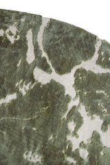 Round Olive and Grey Sjors Rug Ø200 cm