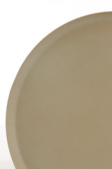 Beige Milaki Round Side Table 39x52 cm