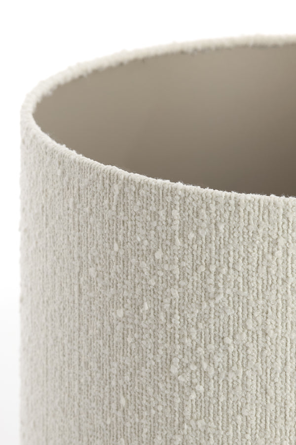 Elegant White Bolero Cylinder Shade 40x40x30 cm