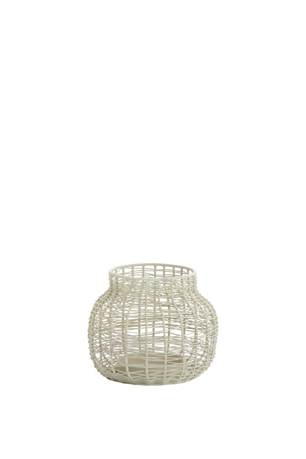 Light Grey Valery Tealight, 12x10 cm