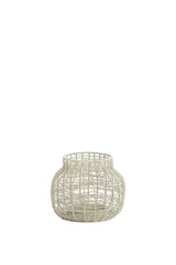 Light Grey Valery Tealight, 12x10 cm