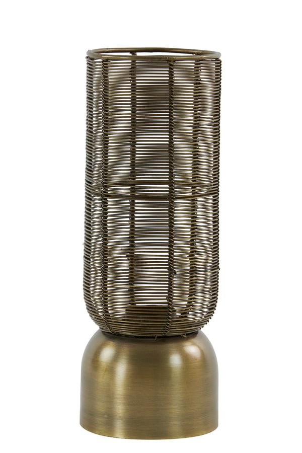 Antique Bronze Hurricane Candle Holder Ø11x29 cm Lezuza