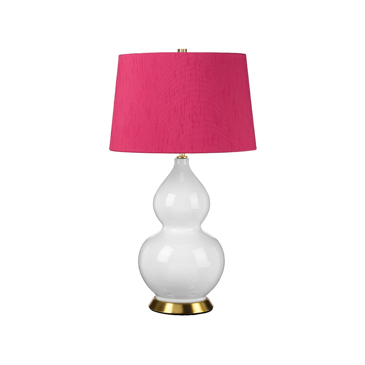 Isla 1 Light Table Light Aged Brass, White, Pink