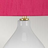 Isla 1 Light Table Light Aged Brass, White, Pink
