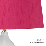 Isla 1 Light Table Light Aged Brass, White, Purple