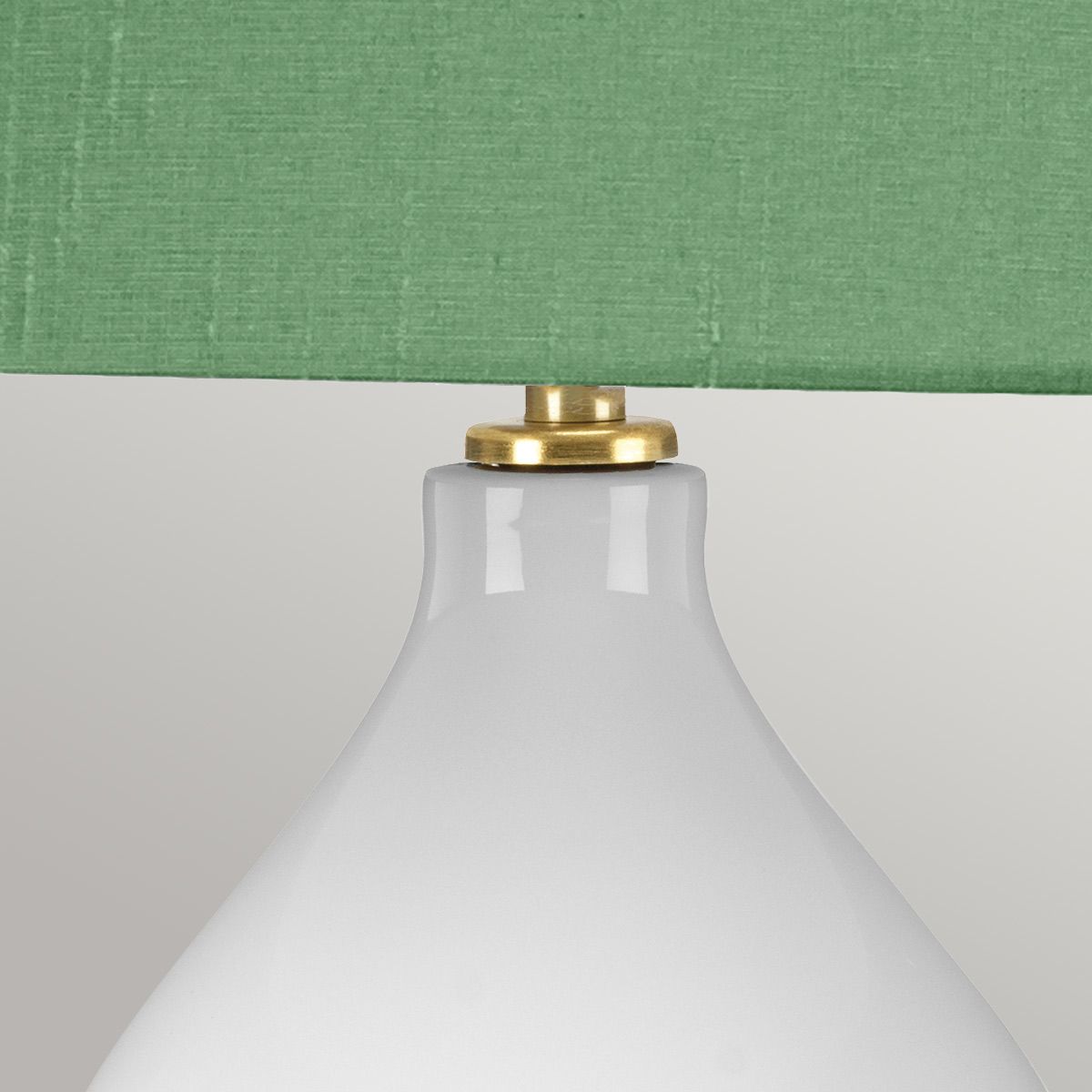 Isla 1 Light Table Light Aged Brass, White, Green