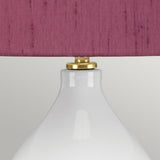 Isla 1 Light Table Light Aged Brass, White, Purple