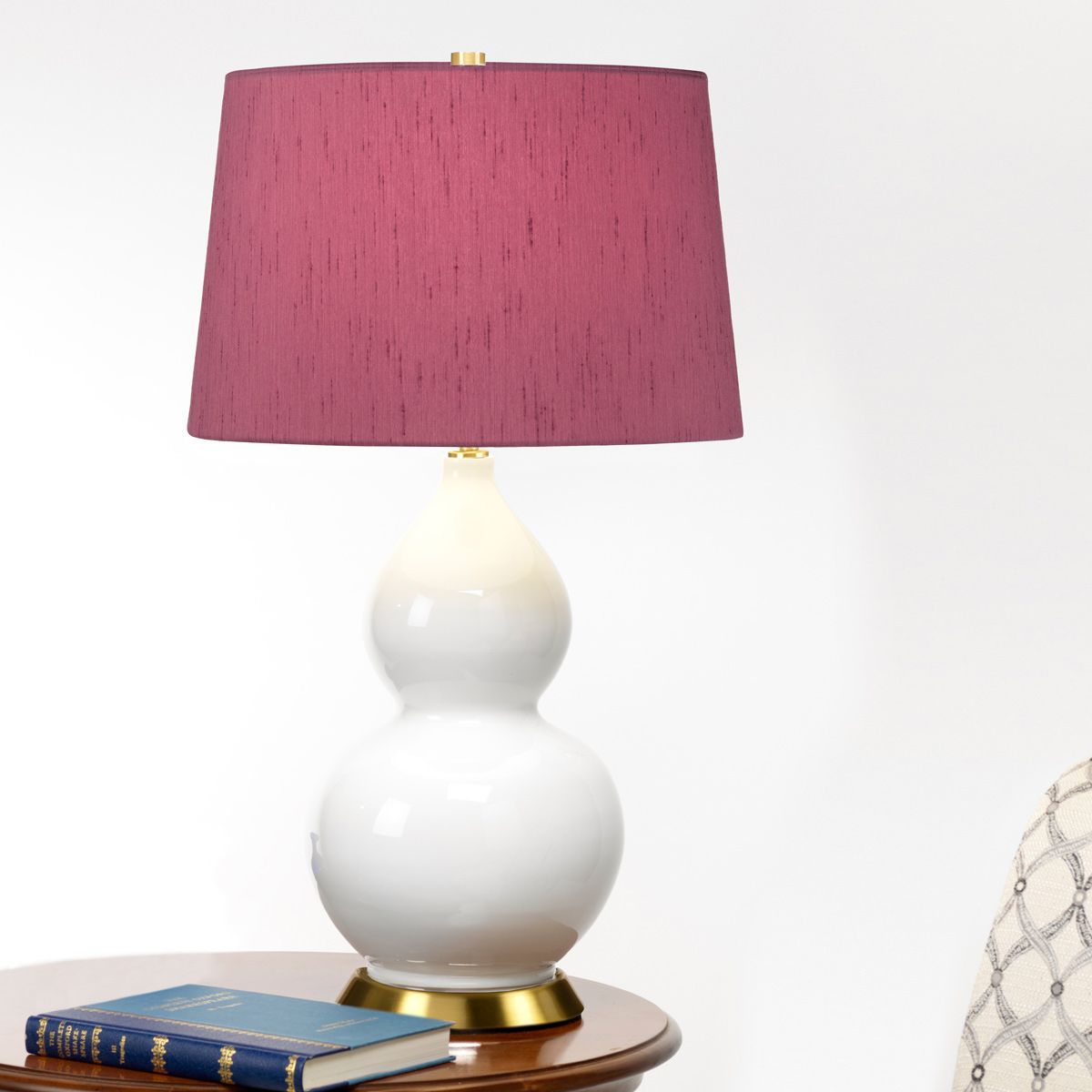Isla 1 Light Table Light Aged Brass, White, Purple
