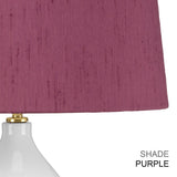 Isla 1 Light Table Light Aged Brass, White, Pink