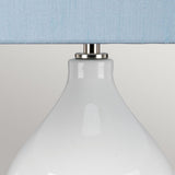 Isla 1 Light Table Light Polished Nickel, White, Blue