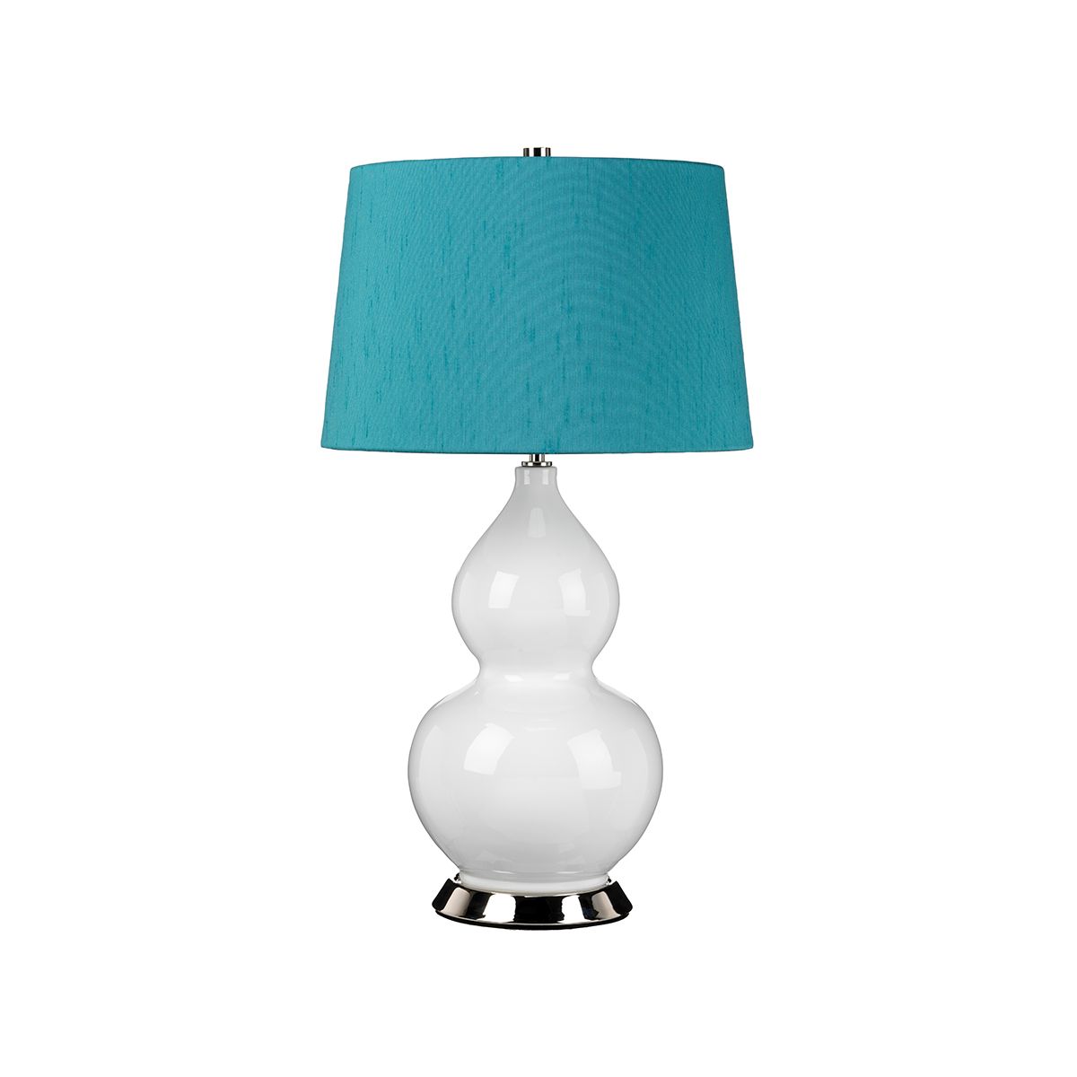 Isla 1 Light Table Light Polished Nickel, White, Teal
