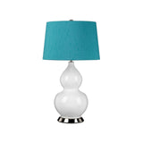 Isla 1 Light Table Light Polished Nickel, White, Teal