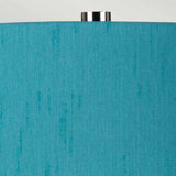 Isla 1 Light Table Light Polished Nickel, White, Teal