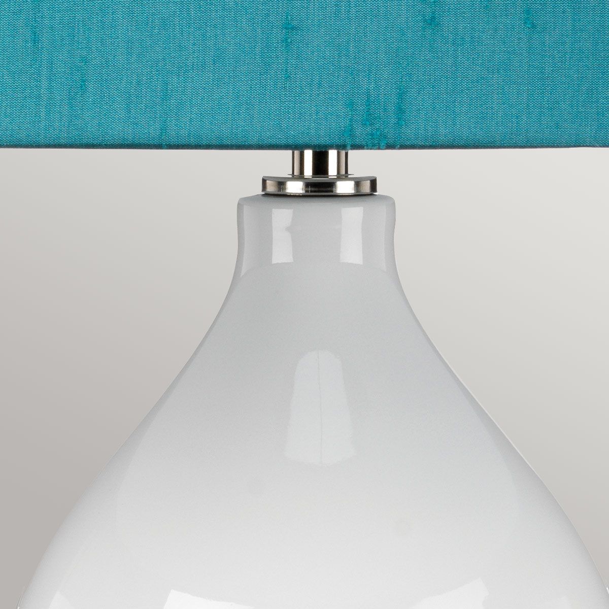 Isla 1 Light Table Light Polished Nickel, White, Teal