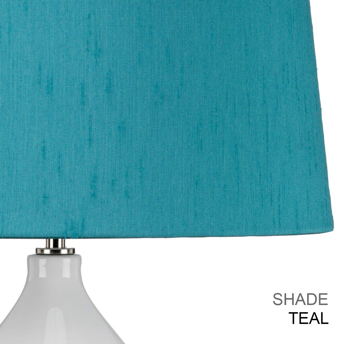 Isla 1 Light Table Light Polished Nickel, White, Teal