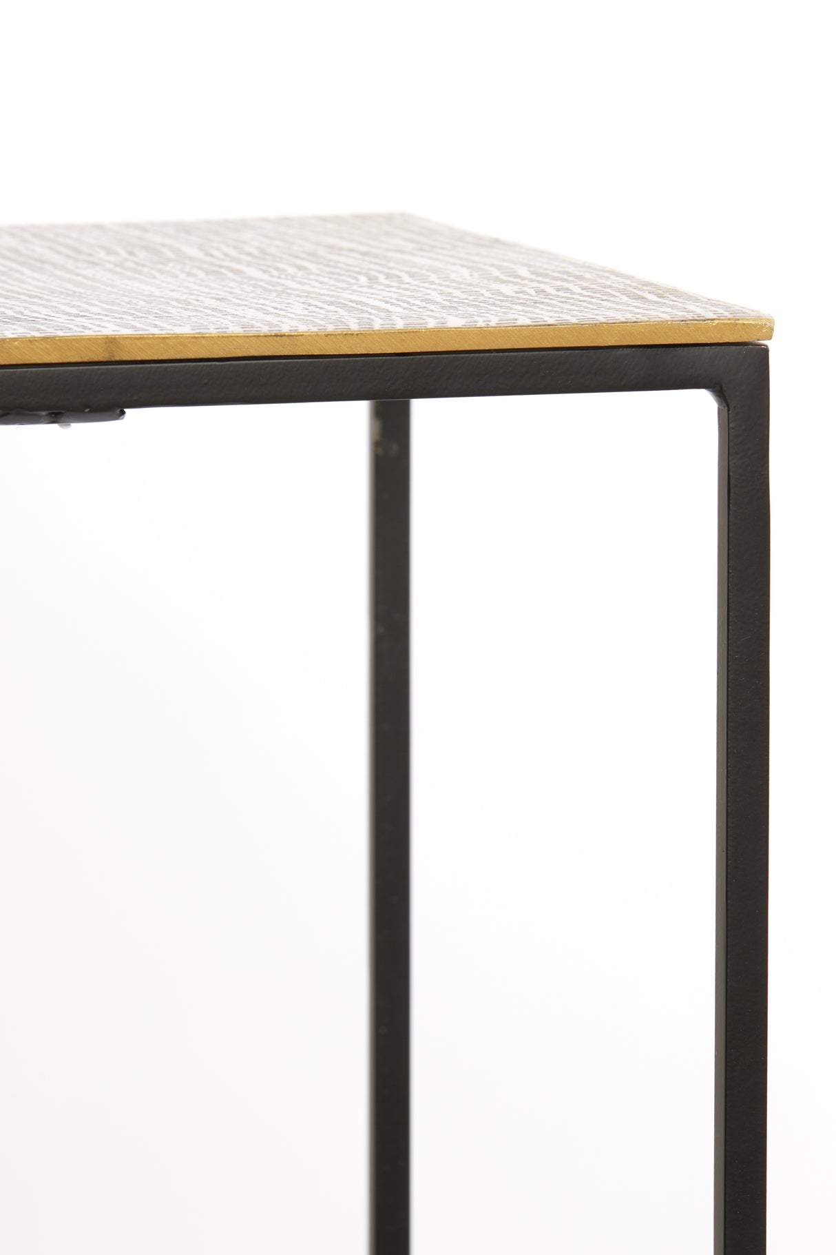 Antique Bronze and Black Pillar Set - 25x25x80 & 30x30x90.5 cm