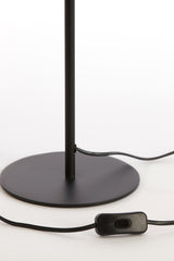 Elegant Vintage Bronze and Matte Black Table Lamp, 20x67 cm