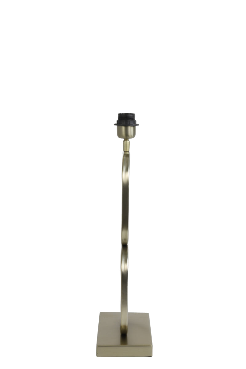 Elegant Lutika Light Gold Lamp Stand - Dimensions 23x11.5x46 cm