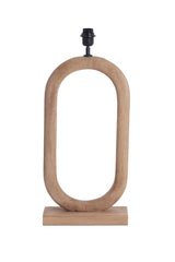 Natural Wood Matt Finish Lamp Base 30x12x59 cm