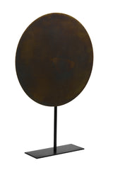 Artistic Ornamental Sculpture on Base in Antique Brown and Bronze Finishes — 40x10x60 cm
