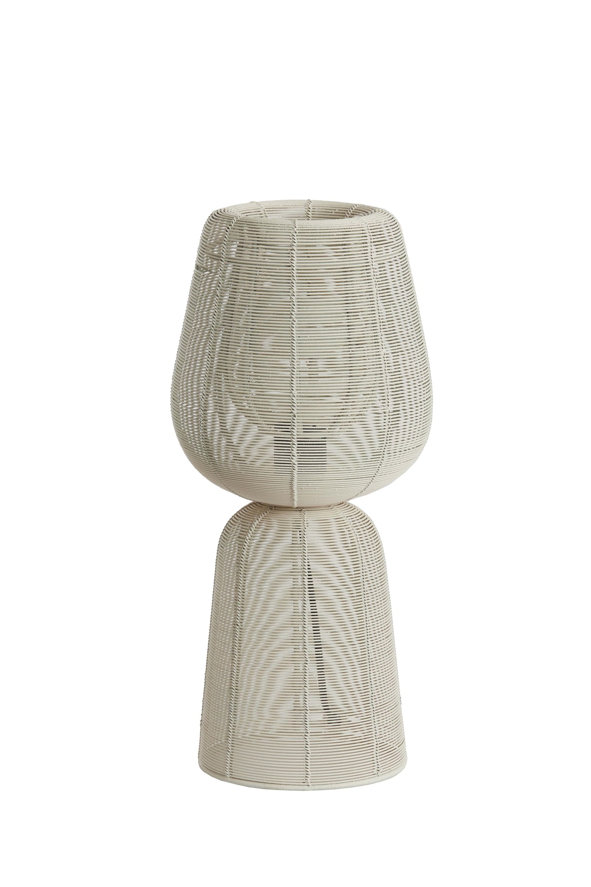 Cream Elegance: Aboso Table Lamp Ø18x42 cm