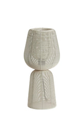 Cream Elegance: Aboso Table Lamp Ø18x42 cm