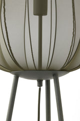 Elegant Tripod Floor Lamp in Dark Green, Ø42x132 cm - Plumeria Design