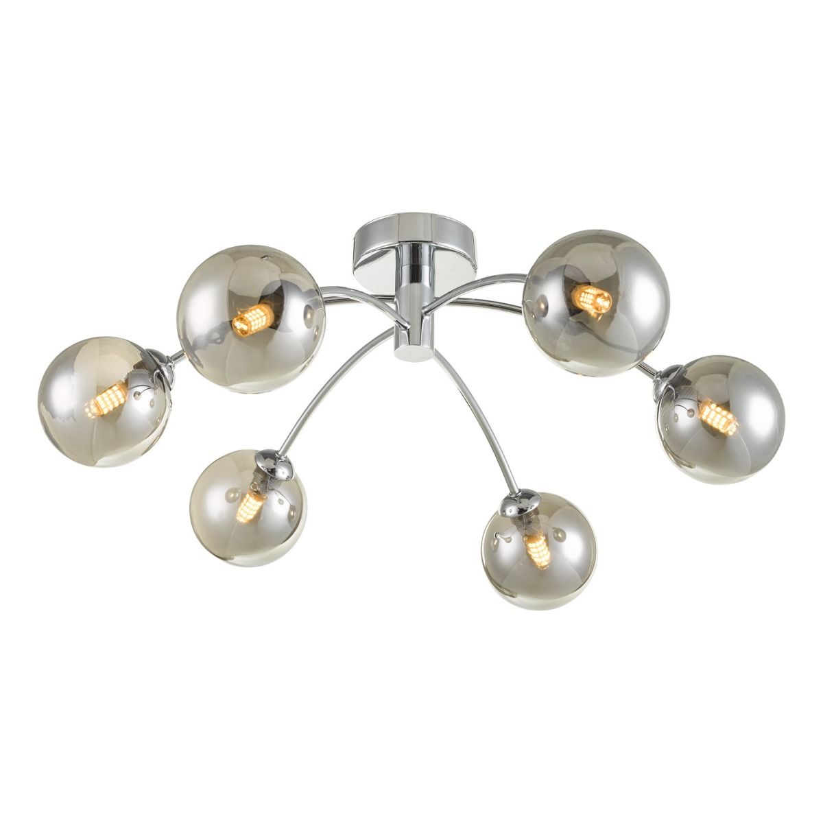 Izzy 6lt Semi Flush Polished Chrome Frame Only