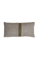 Reversible Beige and Green 60x30 cm Cushion