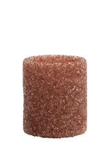 Elegant Amber Glass Tealight Holder Ø8x9.5 cm