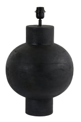 Elegant Black Wood Lamp Base, 33x55 cm