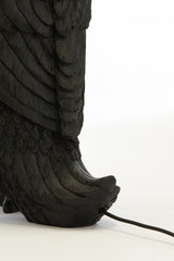 Elegant Black Duck Table Lamp 32x31x65 cm